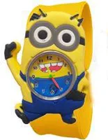 3D relógios dos desenhos animados atacado venda quente Bom lindamente qualidade slap relógio meninos silicone clap relógio de pulso meninas meninos meninos crianças relógios