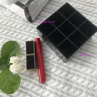 10X10X5CM fashion 9 grids CCCC Acrylic storage lipsticks holder Make-up brush Storage Case rouge Organizer gift box collection VIP bin