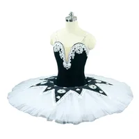Dziewczyny Balet Balet Tutu Profesjonalny Biały Czarny Balet Tutus Practice Priete Prieta Półmisek Sukienka Balet