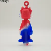 New Styling Mode Mini Bubbler Hose Multi Color Silicone Oil Drill Glass Bowl Smoking Pipe Free Shipping