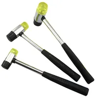 Double Face Soft Tap Rubber Hammer For Multifunctional hand tools hard plastic and Non Slip Grip Perfect tool