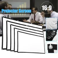 2022 New 3D HD Foldable 60/72/84/100/120/150inch Projector Screen 16:9 Anti-Crease Projection Movies Screen For Home Outdoor