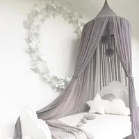 2019 çocuklar prenses gölgelik yatak perde gölgelik çocuk odası dekorasyon bebek yuvarlak sivrisinek net çadır perdeleri çocuk beşik ağ