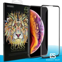 5D 곡선 전체 커버 강화 유리 화면 보호기에 대한 새로운 아이폰 12 PROMAX 전체 커버 필름 3D 에지 화면 보호기 아이폰 X 7 8 플러스