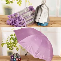 Оптовый портативный мини-зонт 8k подарочный зонт, ультрафиолетовое доказательство Unbrella, Silver Rubber с короткой ручкой зонтик.