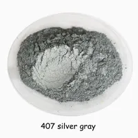 500g Buytoes Silber Grau Farbe Perle Glimmerpulver Pigment Perlglanzpigment Kosmetikpigmente, Kunststoff-Gummipigment,