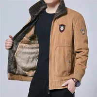 남자 재킷 3 색 망 패션 코듀로이 코튼 캐주얼 두꺼운 옷깃 Streetwear 야외 재킷 오토바이 outwear