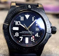 Relógio de luxo de alta qualidade MONTBRILLANT movimento automático mostrador preto 316L Original pulseira de borracha de safira original alça esportes dos homens