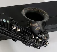 Professionell New Japanese Suzuk Tenor Saxofon B Flat Music Woodwide Instrument Black Nickel Gold Sax Gift