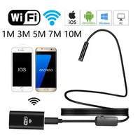 Wifi Endoscope Camera 8mm Lens 1M 3M 5M 7M 10M 8 LED Waterproof HD 720P USB Borescopes Inspection Camera for iOS Android Windows