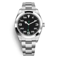 男性女性のためのカジュアルな時計36mmファッションクラシックスタイルステンレススチールストラップ自動時計2813運動腕時計クーポンOrologio da Uomo di Lusso