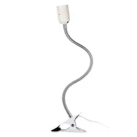 E27 Holder Clip Lamp Desk Spot Table Bed Light Flexible Desk Home office US UK EU Plug 360° Floding tube