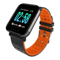 A6 relógio inteligente com monitor de freqüência cardíaca esporte rastreador de fitness pressão sanguínea lembrete lembrete smartwatch para android ios pulseira inteligente