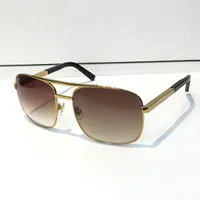 классический подход солнцезащитные очки для мужчин квадратная рамка 0260 солнцезащитные очки унисекс стиль UV400 защита позолоченная рамка приходят очки приходят с коробкой