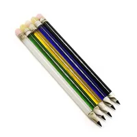 유리 연필 Dabber 액세서리 약 155mm 길이 봉 도구 다채로운 두꺼운 pyrex 손 물 파이프
