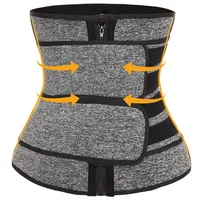 Premium Neopren Midja Trainer Slimming Belt Body Shaper Bands Double Straps Cincher Corset Fitness Bastu Sweat Belt Girdle Shapewear DHL