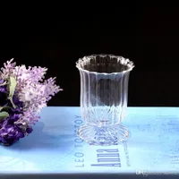 Cam Aydınlatma Mumluk Şerit Çiçek Yemek Odası Mobilya Pricket Narin Ev Süslemeleri Hyalin Candler Özgünlük Sadelik Saf Renk 8Hye1