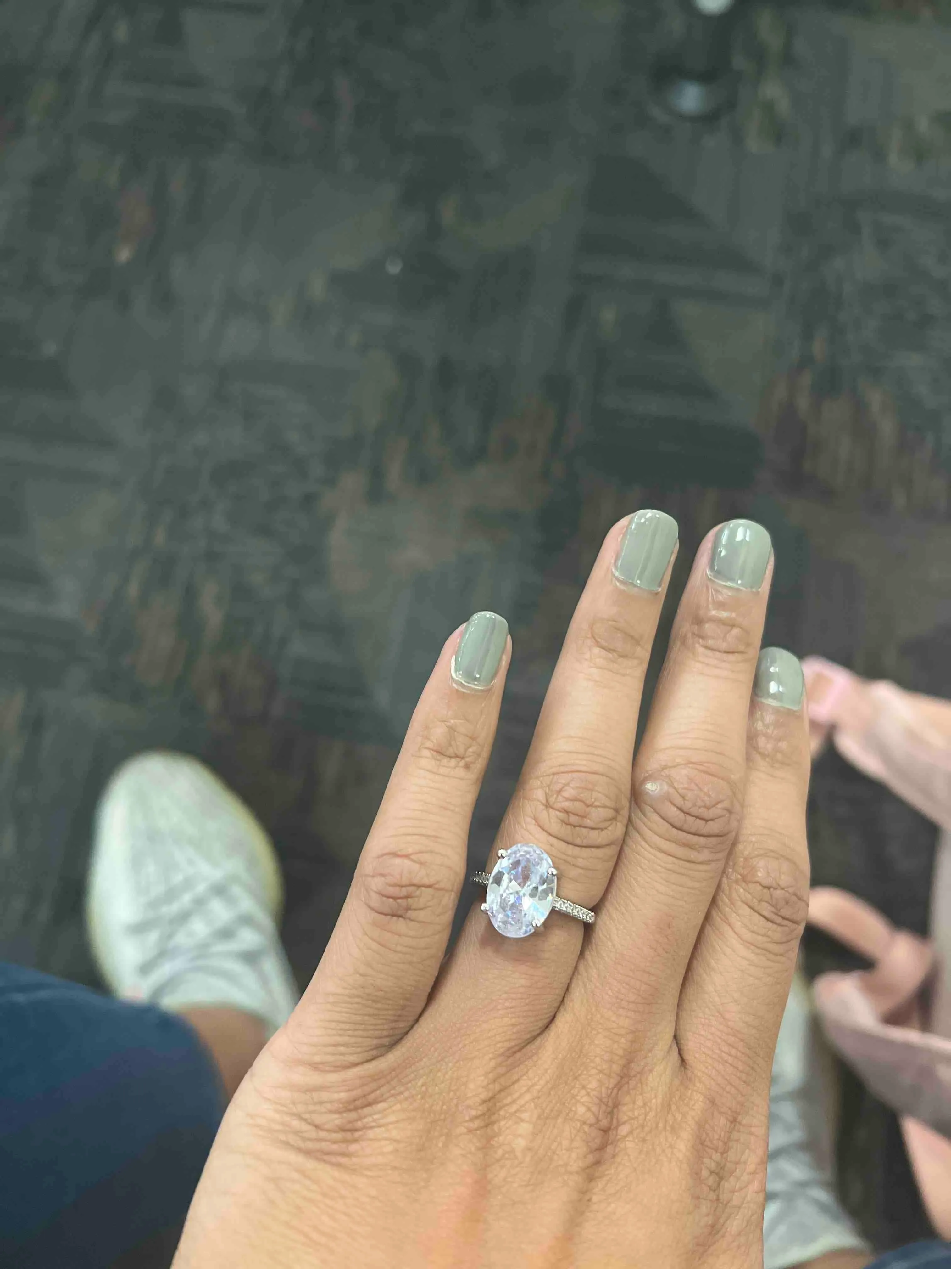 Anneaux De Mariage Pour Femmes Mode Silver Cubic Zirconia Engagement Ring Pour Les Femmes Simulate Diamond Ring Jewelry Du 3 01 DHgate
