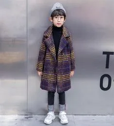 Ni os Trench Spring Oto o Moda Coreana Cortavientos Para Ni as