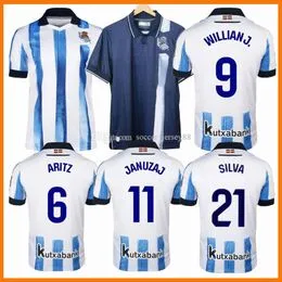 Real Sociedad de futbol Camiseta, Unisex Adulto, Blanco y Azul