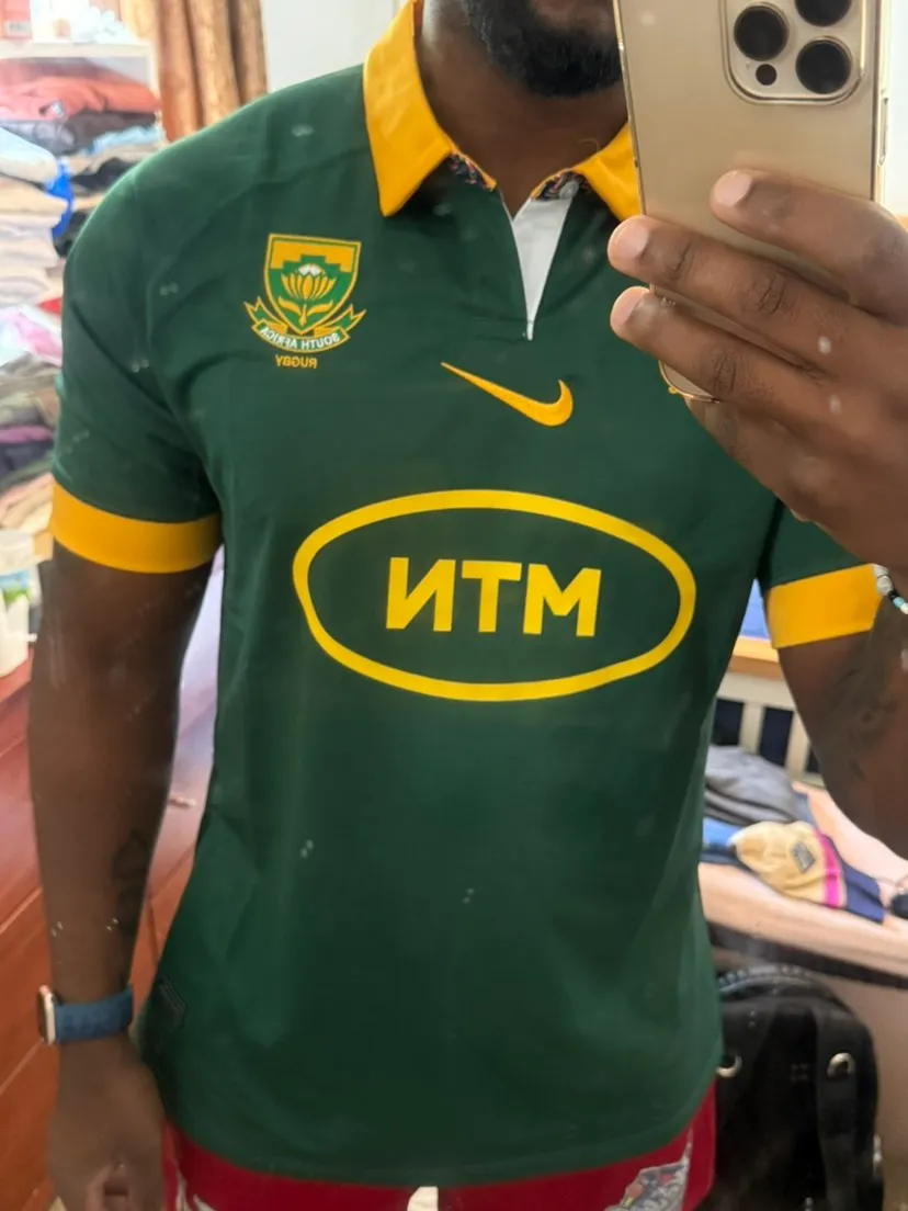 Maillot Domicile Afrique Du Sud Rugby Canterbury - Taille 16, Vert, Occasion