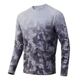 Dagugfen Chemises d'Automne pour Hommes Manches Longues Col Rond Slim Couleur Unie Tee Décontracté pour la Pêche