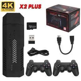 X2 Super Game Stick 4K Retro Game Stick (Avec contrôleur 2.4G) 58000+Jeux TV Sortie HDMI Jeux Vidéo 64/128/256G