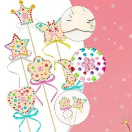 Juego De Manualidades Con Varita Mágica De Madera Para Niños – Set De Pintura De Varitas De Hadas Y Princesas, Regalo Creativo De Cumpleaños Para Pintar Y Decorar, Ideal Para Estimular La Imaginación