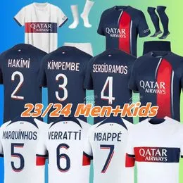 23 24 soccer jerseys MBAPPE Maillot de football 2023 2024 HAKIMI VERRATTI  VITINHA ZAIRE-EMERY LEE KANG IN DANILO pSGS jersey men kids sets maillot