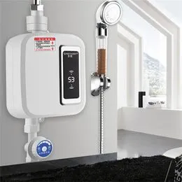 Calentador de agua instantáneo de 5400 W 110 V, calentador de ducha  eléctrico, grifo caliente instantáneo para baño, calentador de agua  instantáneo