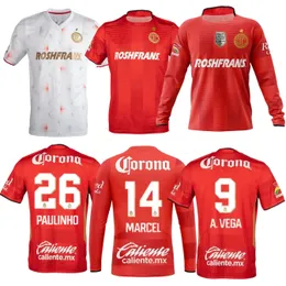 25 26 Deportivo Toluca BAEZA Retro Soccer Jerseys ORRANTIA J
