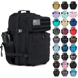 Sac à Dos Tactique Militaire 15L Imperméable – Noir : Idéal Randonnée, Camping, Chasse, Pêche Et Voyages Outdoor