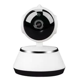 Cámara inalámbrica de seguridad para el hogar de 720p, cámara ip del robot  Wifi cámara de vigilancia Monitor de bebé para soporte para bebés /  mascotas Vista 360, Visión nocturna, Audio de