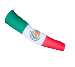 DHL Shipping Digital Arm Sleeve Coutry's Flag Arm Sleeve Brasilien Mexico Arm Sleeves Grön