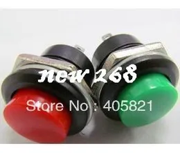 Кнопочный переключатель R13-507,16MM, мгновенный кнопочный переключатель, цвет кнопки красный, зеленый, черный