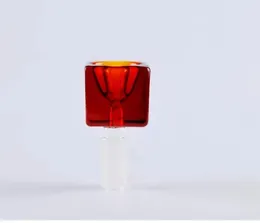Amber Square Bubble Head, grossistglas Bongs Oil Burner Glass Pipes Water Pipes Glass Pipe Oil