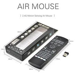 Mysza myszy powietrzna 2.4G MX3 Klawiatura bezprzewodowa Android TV / Windows / Linux / Mac OS Zdalnego sterowania Combo