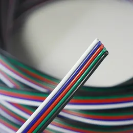100 м 5pin провод гибкий кабель удлинитель rgbw разъем шнура для светодиодных лент RGBW 5050