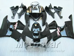 Conjunto de carroçaria para carenagem Honda CBR900 RR 1998 1999 CBR900RR todo o kit de carenagem popular preto brilhante CBR919 98 99 QD30