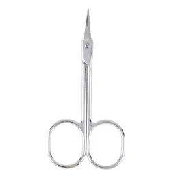 Wholesale-Stainless Steel Nail Tools Curved Blades Scissors Mini size Tool For Eyebrow Dead Skin Pusher Nail Art Accessories MXS8102