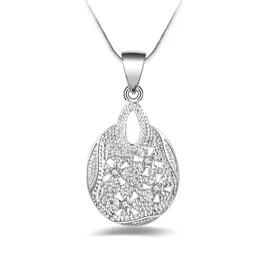 Spedizione gratuita di alta qualità 925 onda d'argento con gioielli diamanti 925 collana d'argento regali per le vacanze di San Valentino calda 1643