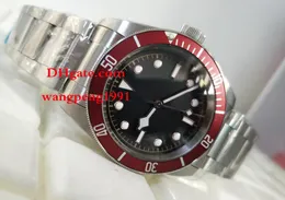 Men quality Wristwatches 42mm 25600 black Dial Red bezel Asia 2813 Stainless Steel bracelet Automatic Mens Watch Watches