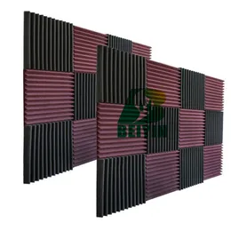 60 Pieces Wedge Acoustic Foam Soundproof Panel Sound Treatment Noise Cancellation Decorative Material Sound Absorption Sponge 1"x12x12