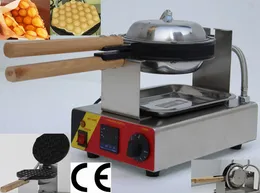 Darmowa wysyłka użytku komercyjne nie-kij 110 V 220 V Elektryczne cyfrowe Hongkong Eggettes Bubble Waffle Baker Maker Machine PAN z CE