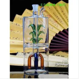 Caraffa filtrante multistrato a forma di varietà a quattro artigli silenziosa, alta 13,5 cm, larghezza 6 cm, consegna casuale colore stile, narghilè in vetro all'ingrosso, grande