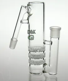 New Glass Ash Catcher Honeycomb Glass Bubbler Bong mais barato