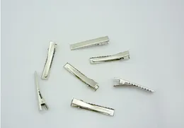 15% rabatt på försäljning 400 st 40mm / 45mm / 55mm silver metall alligator hårklipp tänder bågar DIY hår tillbehör droppe frakt