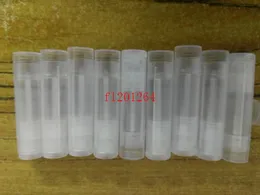 200 sztuk / partia DHL Fedex Darmowa Wysyłka 5ml / 5g Puste Wyczyść Lip Balm Tubes Kontenery Przezroczyste Szminka Fajne Butelki Lip