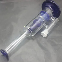 Bong per narghilè in vetro da 11,5 pollici con doppio nido d'ape Perc e Dab Rig con percolatore per pneumatici