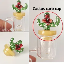 10 Pcs Cactus UFO Glass Carb Cap OD 25mm for Bangers Thermal P Quartz banger Nails glass bongs water pipes dab oil rigs